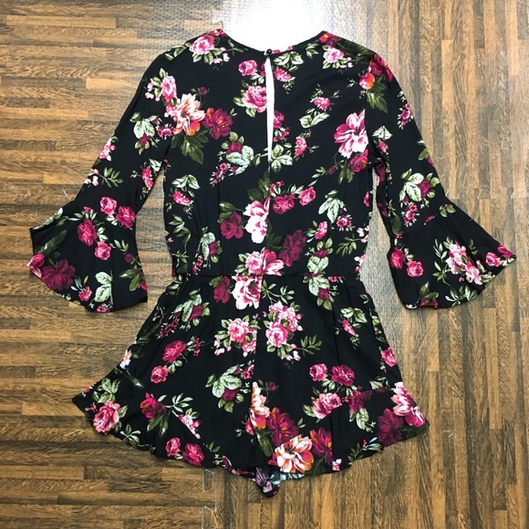 FLORAL ROMPER - Picture 2 of 2